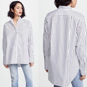 FRAME Denim | Clean Collared Shirt Button Down L